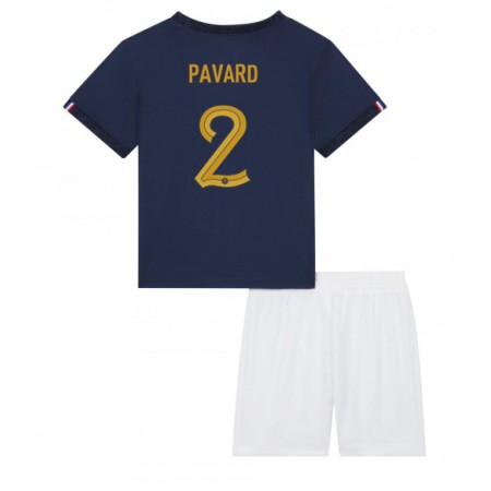 Frankrijk Benjamin Pavard 2 Kind Thuistenue WK voetbal 2022